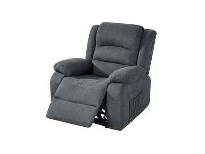 Florence Electric Recliner Sofa Set 3+2+1 Grey Fabric