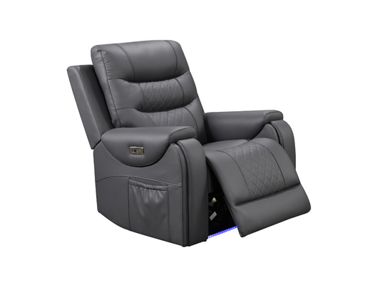 Forbes Electric Recliner Armchair Aire Leather