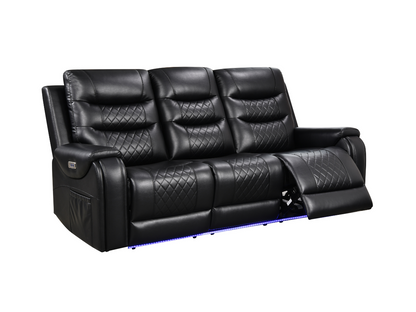Forbes 3+2+1 Electric Recliner Sofa Set Aire Leather