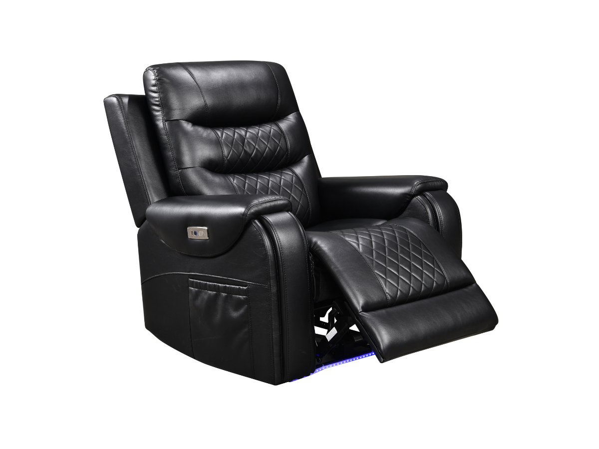 Forbes 3+2+1 Electric Recliner Sofa Set Aire Leather