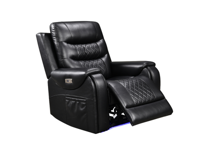 Forbes 3+2+1 Electric Recliner Sofa Set Aire Leather