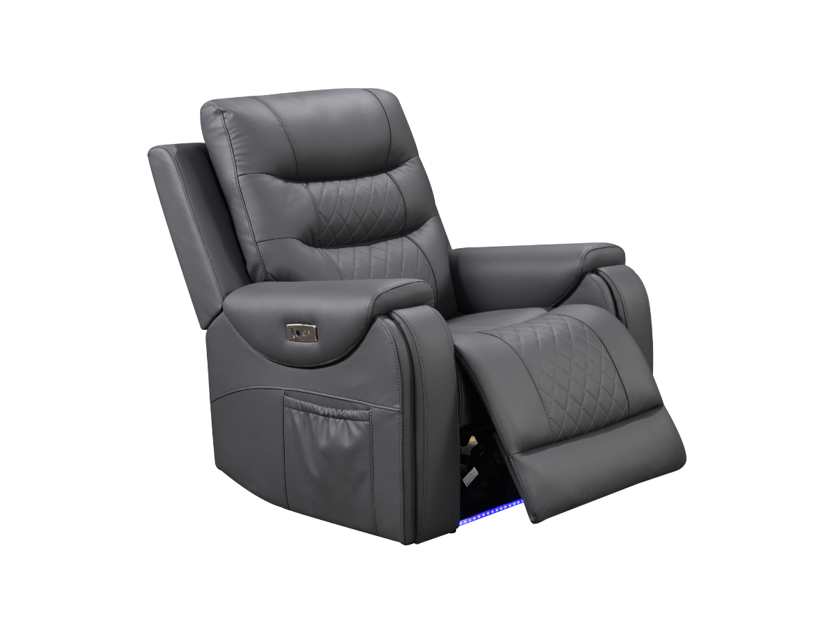 Forbes 3+2+1 Electric Recliner Sofa Set Aire Leather