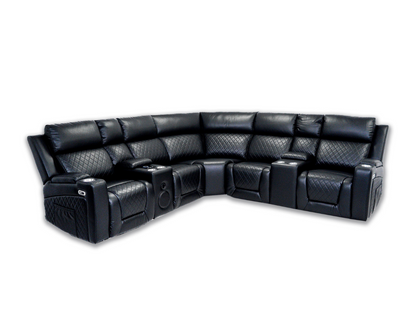 Foster Electric Recliner Corner Sofa Aire Leather