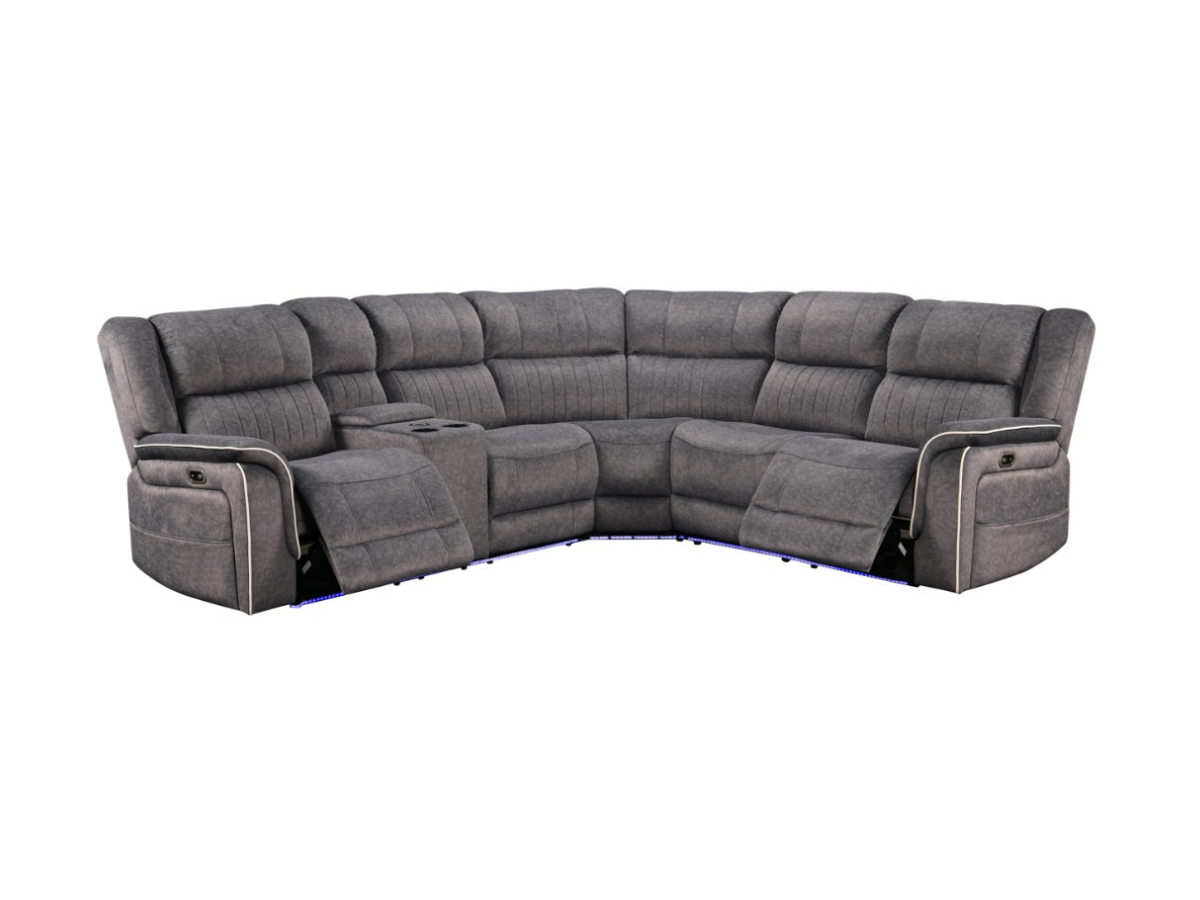 Hannan Fabric Electric Recliner Corner Sofa