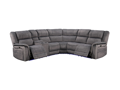 Hannan Fabric Electric Recliner Corner Sofa
