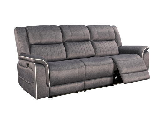 Hannan Fabric 3 Seater Electric Recliner Sofa