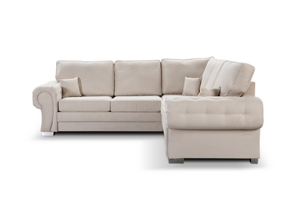 Savile Corner Sofa Bed Cream Kensington Fabric