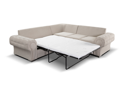 Savile Corner Sofa Bed Cream Kensington Fabric