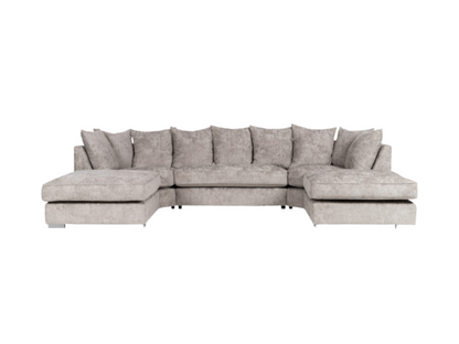 London U Shaped Sofa Soft Chenille