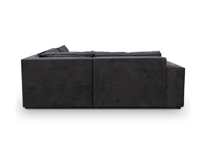 Marlybone Corner Sofa Black Kensington Fabric