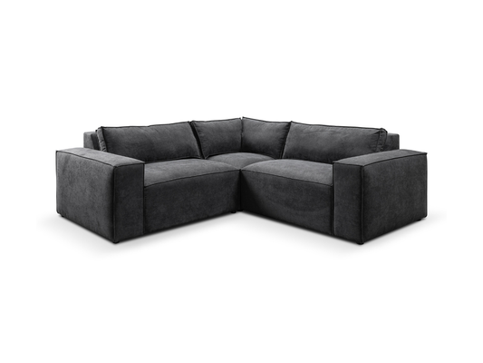 Marlybone Corner Sofa Black Kensington Fabric
