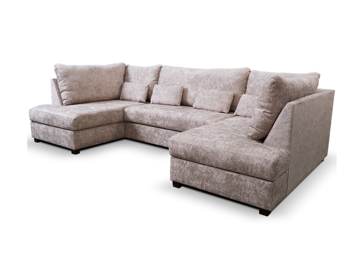 Meridian U Shaped Sofa Bed with Storage