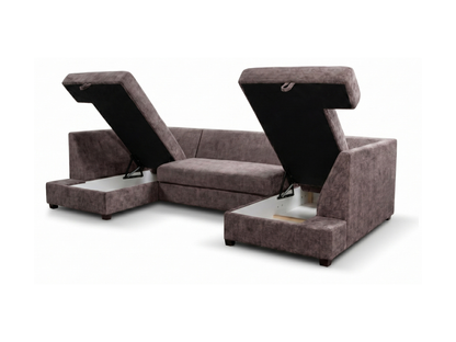 Meridian Enzo Sofa Bed U Shaped with Storage