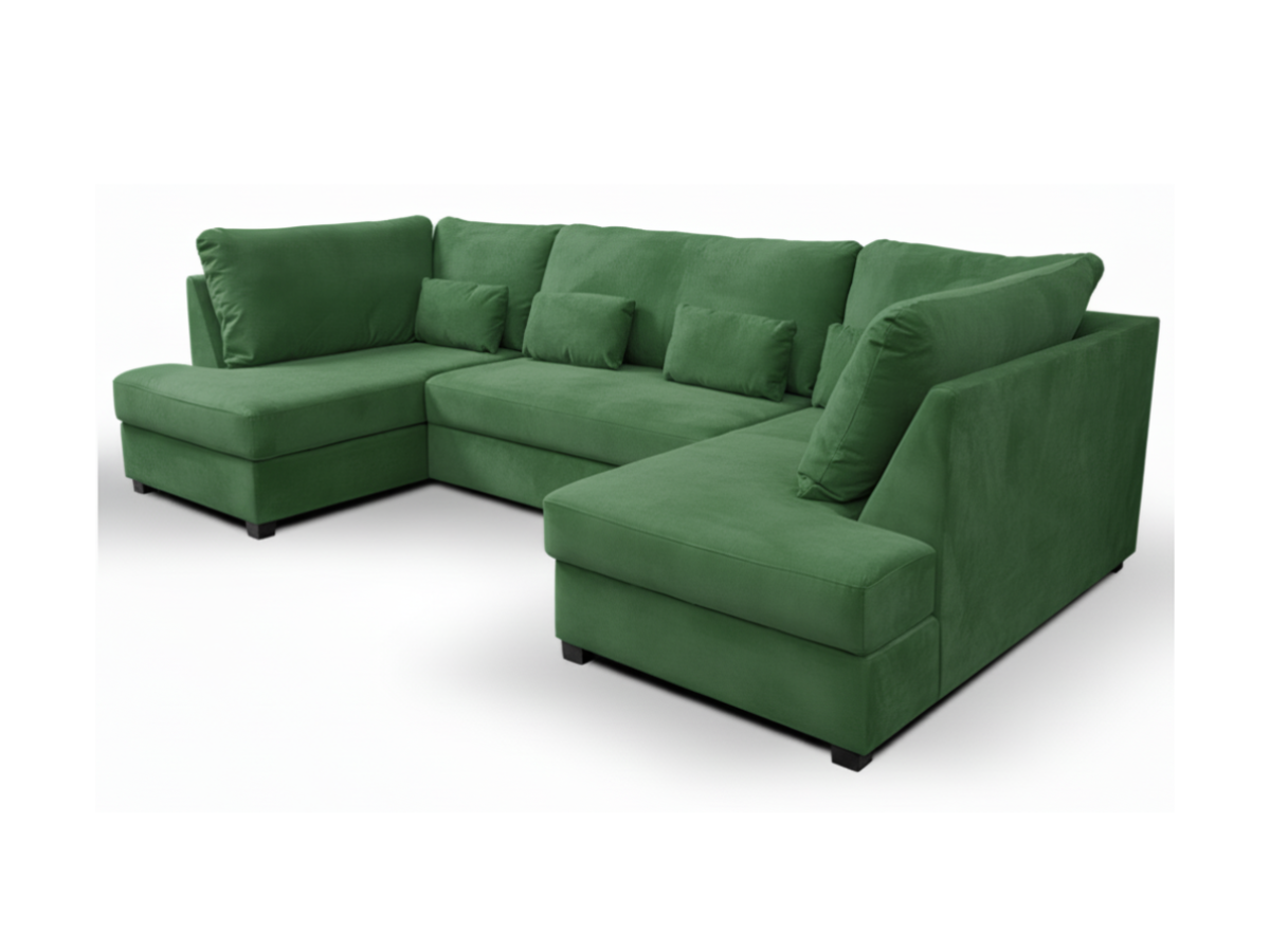Meridian U Shaped Sofa Bed with Storage