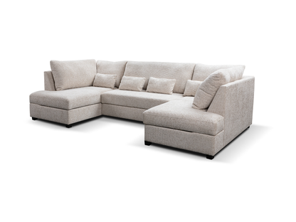 Meridian U Shaped Sofa Bed with Storage