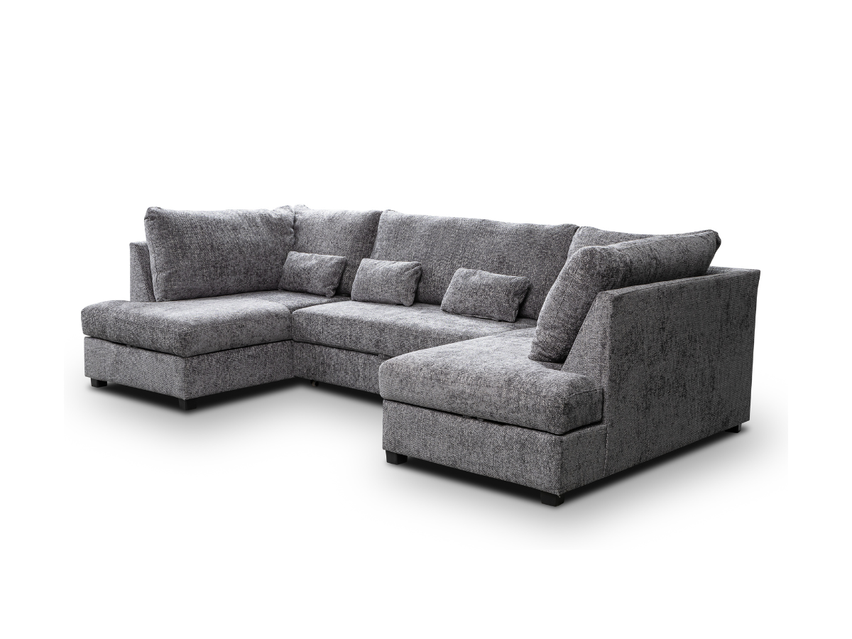Meridian U Shaped Sofa Bed with Storage