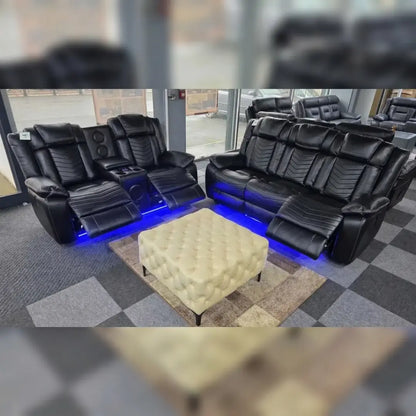 Michigan Leather Electric Recliner Sofa Set (3+2 Seater)