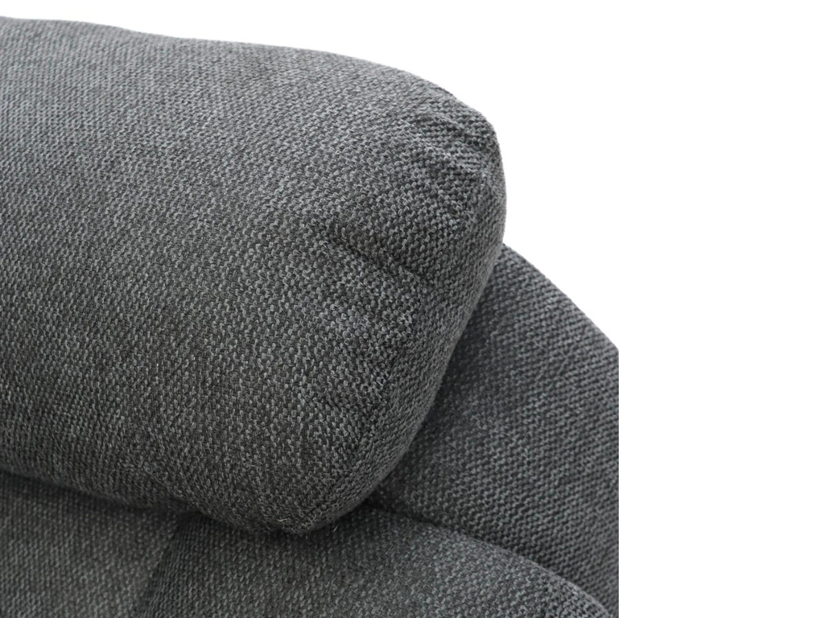 Naples Electric Recliner Chair Grey Chenille Fabric