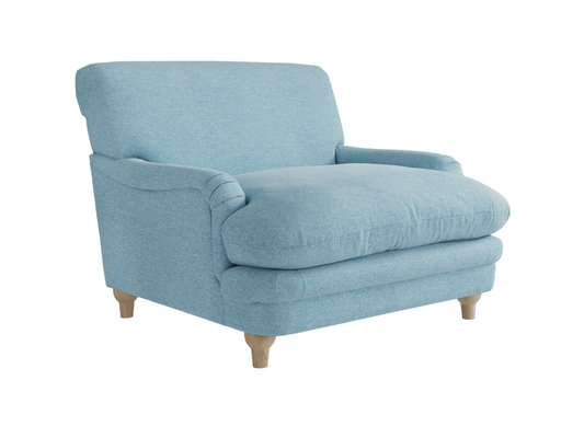 Plumpton Armchair in Duck Egg Blue Chenille