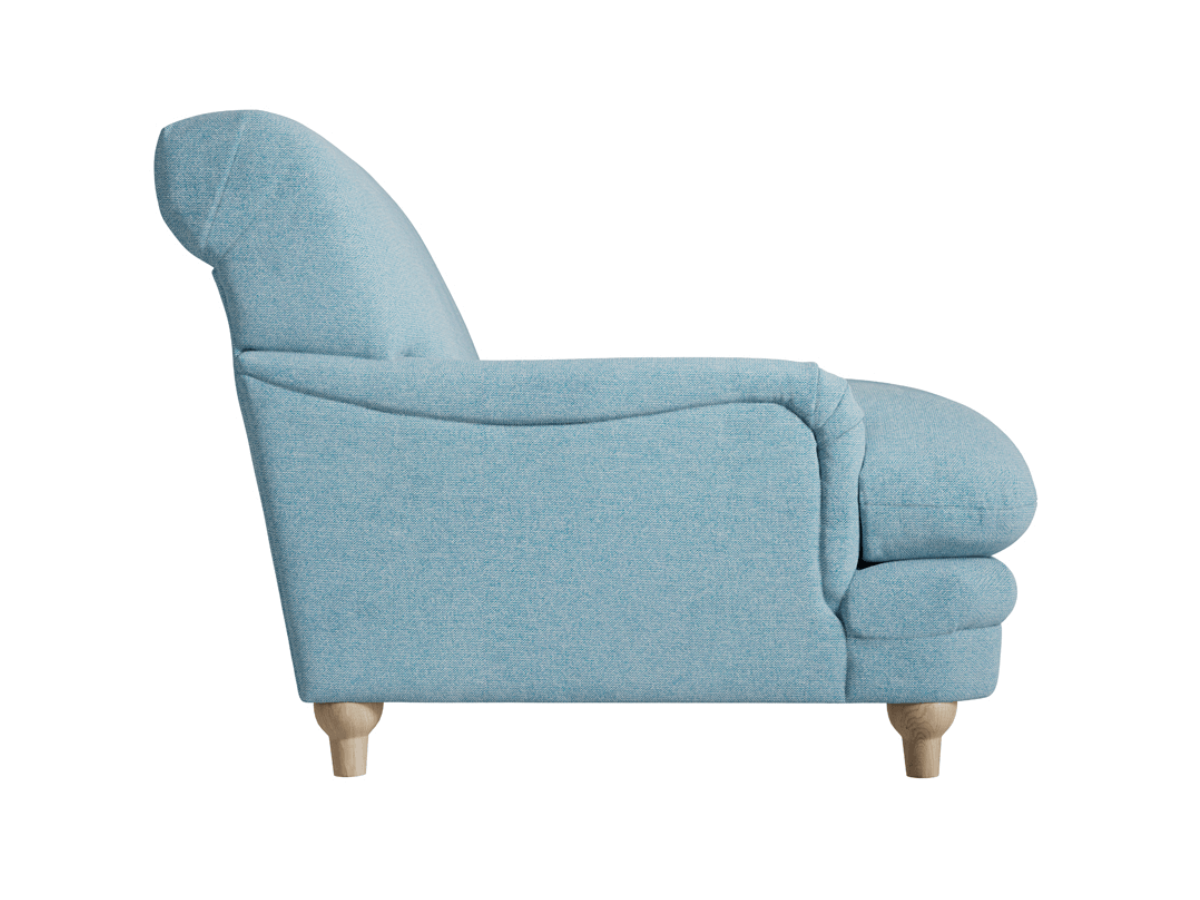 Plumpton Armchair in Duck Egg Blue Chenille