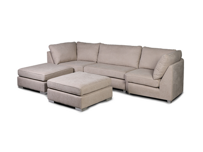 Primrose U Shape Sofa in Cream Kensington Fabric