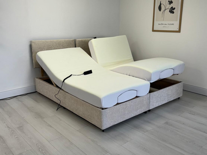 Sleepcomfort Heavy Duty Electric Adjustable Bed with Memory Mattress and Headboard User Weight up to 25 Stone