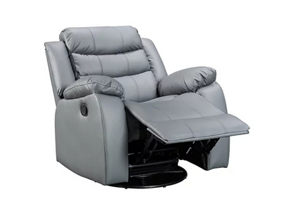 Roma Armchair Recliner Grey Faux Leather