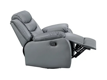 Roma Armchair Recliner Grey Faux Leather
