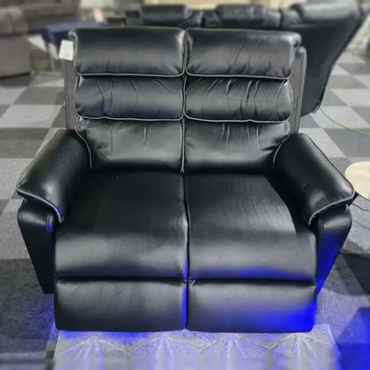 San Diego 3 + 2 Black or Grey PU Leather Electric Recliner Sofa Set