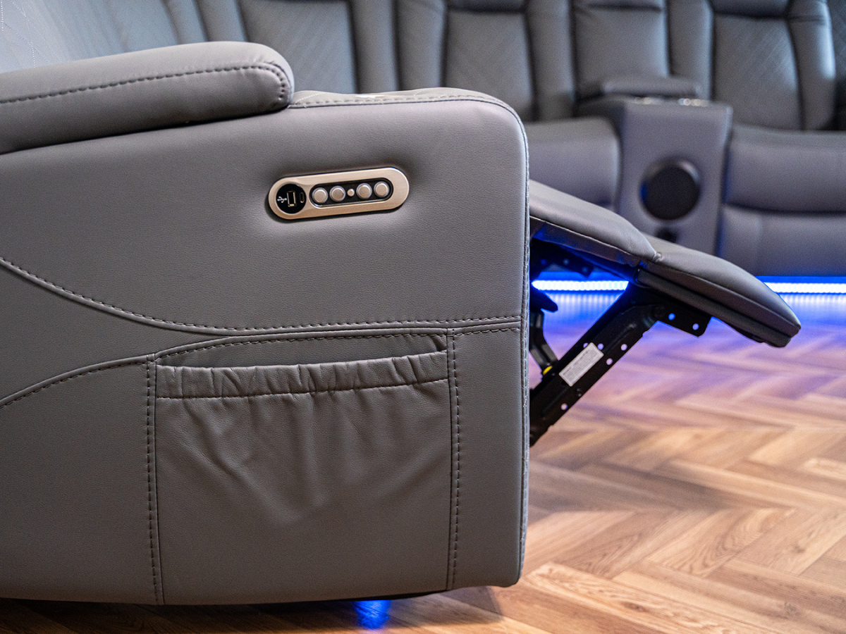 Sianna Corner Sofa Electric Recliner Aire Leather