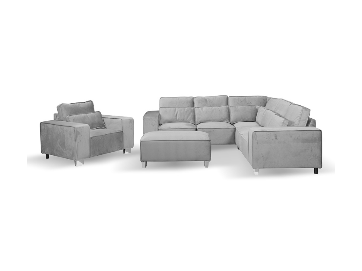 Sloane Armchair with Cushion Silver