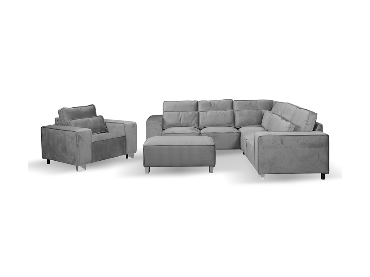 Sloane Luxury Large Armchair with Cushion Plush Velvet