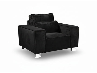 Sloane Luxury Large Armchair with Cushion Plush Velvet