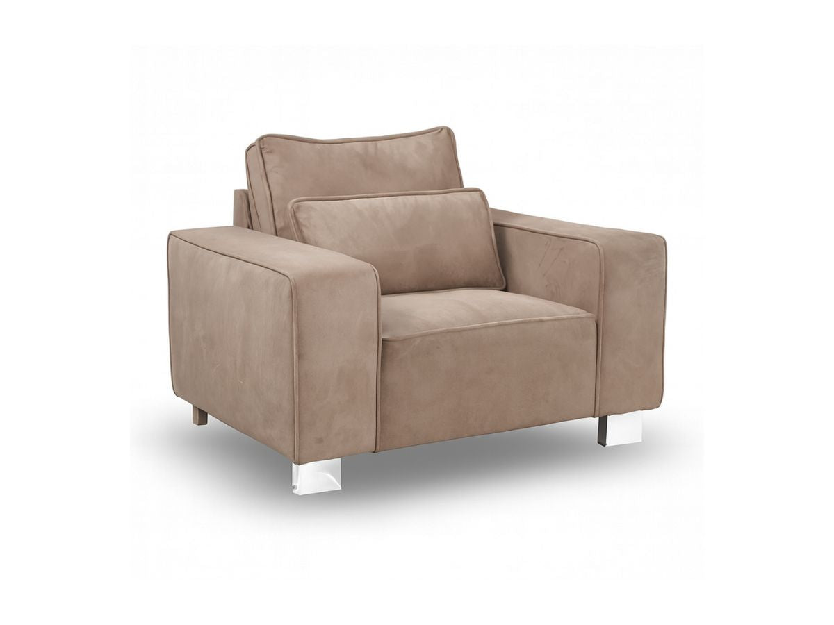 Sloane Luxury Large Armchair with Cushion Plush Velvet