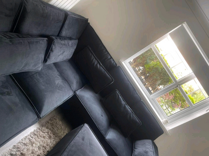Sloane Corner Sofa Plush Velvet