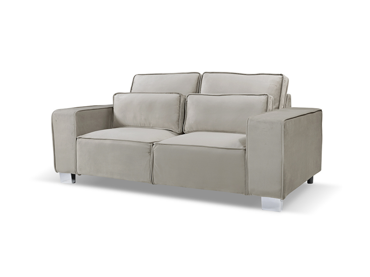Sloane Luxury 3 Seater Sofa Plush Velvet Mink