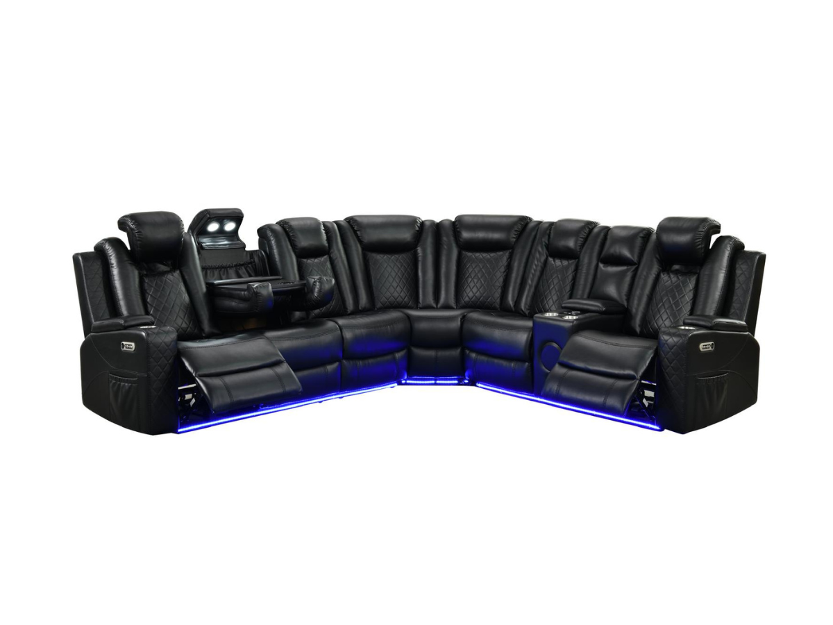 Sianna Corner Sofa Electric Recliner Aire Leather