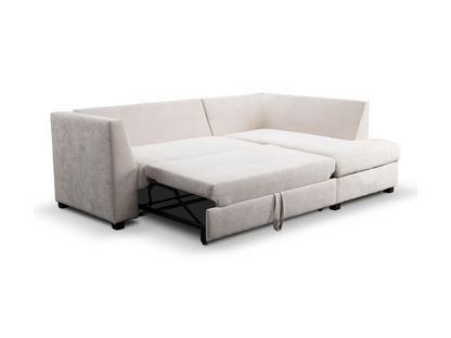Sophia Corner Sofa Bed with Storage Right Facing