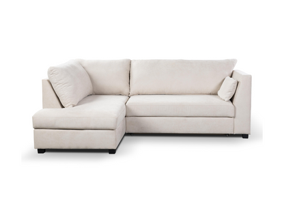 Sophia Corner Sofa Bed with Storage Left Facing