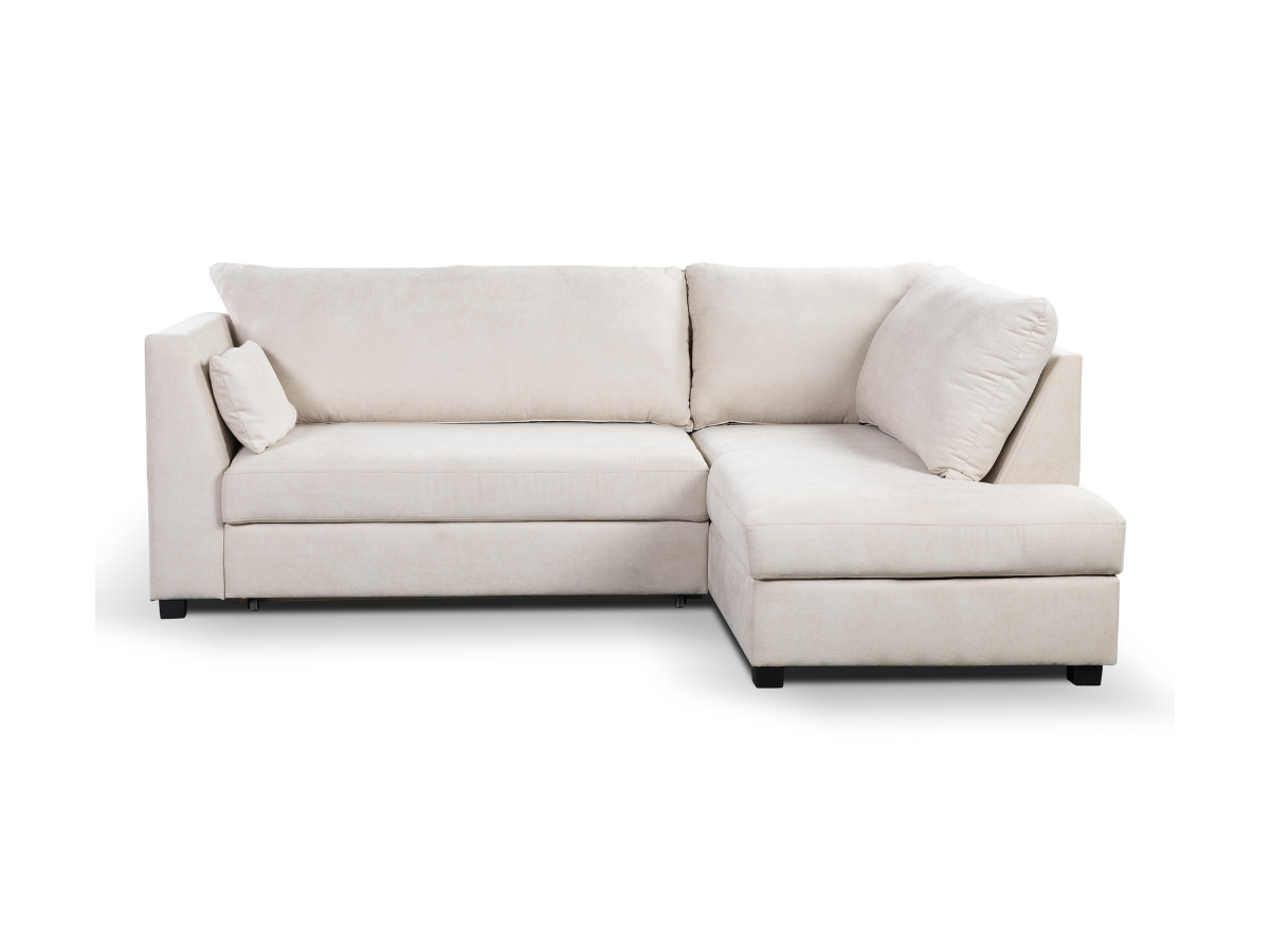 Sophia Corner Sofa Bed with Storage Right Facing