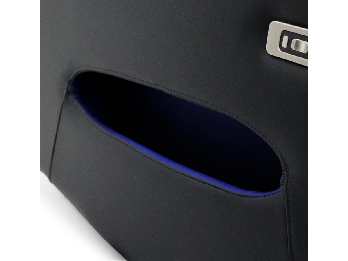 Tech 11 Smart 3+2 Electric Recliner Sofa Set Black Aire Leather
