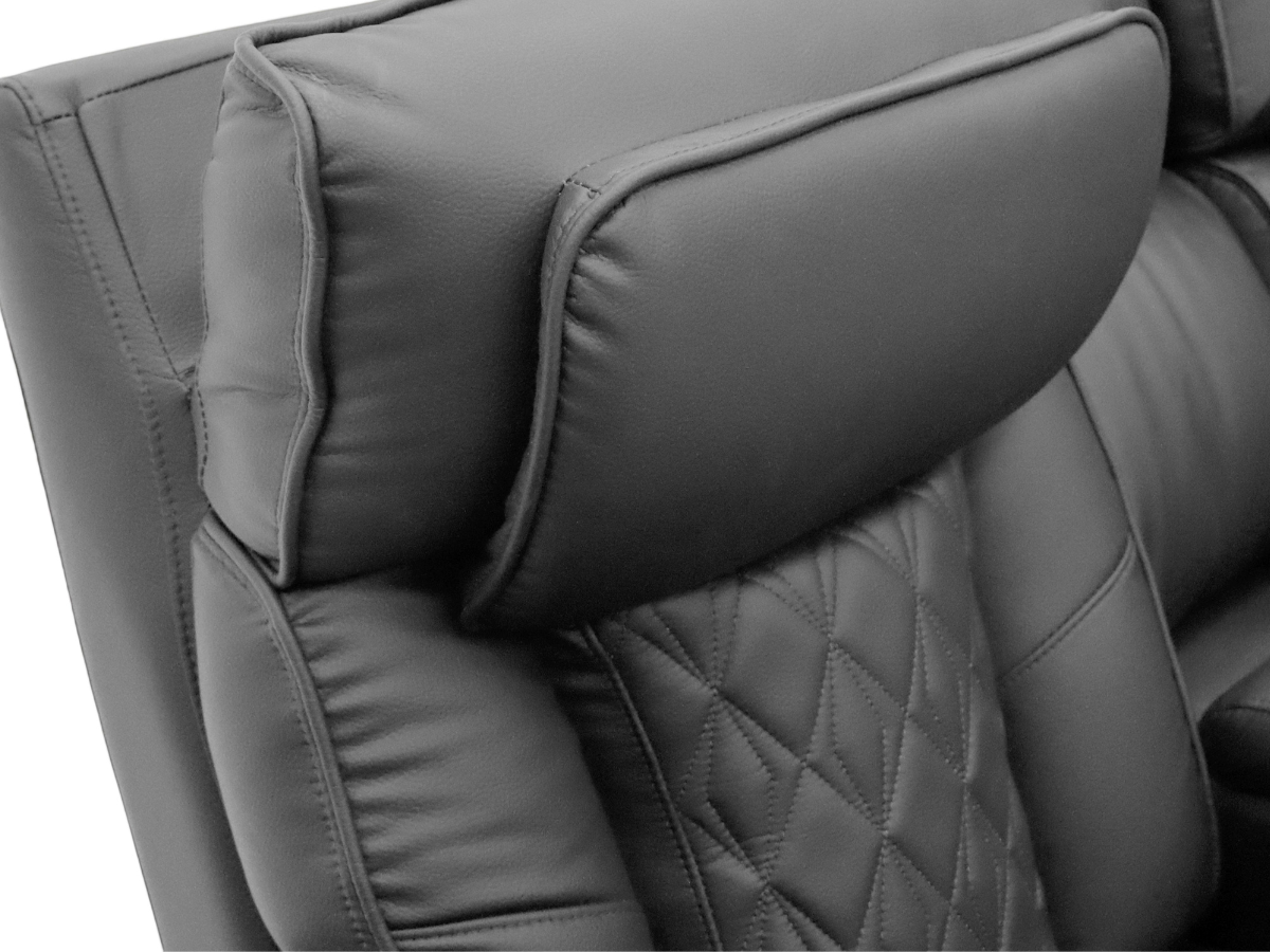 Tech 11 Smart Grey Electric Recliner Sofa Set 3+2+1 Aire Leather