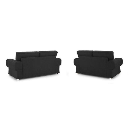 Verona Sofa 3+2 seater High Back Black