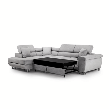 Anton Sofa bed Corner Sofa Bed With Storage Box Grey