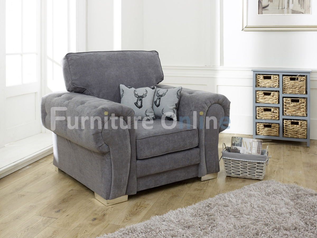 Vegas Armchair Grey
