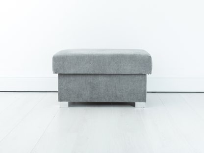 Vegas Footstool Storage Grey