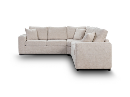 Chestnut Corner Sofa Bed Cream Fabric
