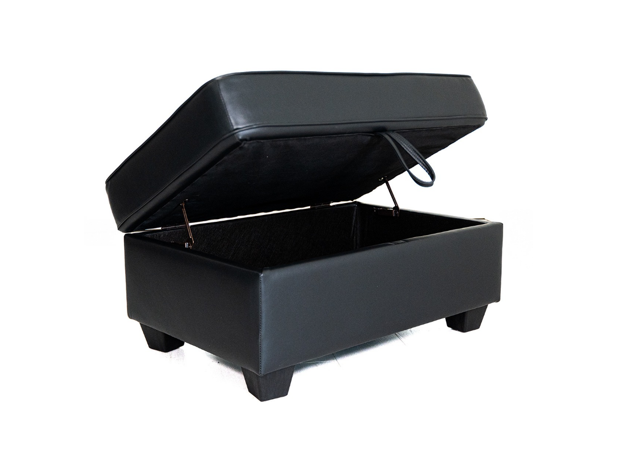 Sorrentino Storage Ottoman Aire Leather