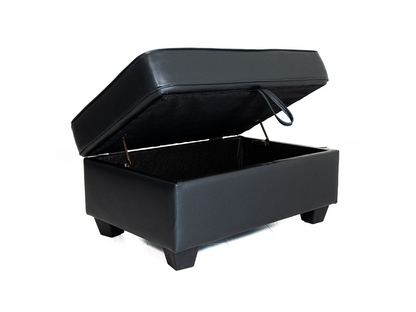Sorrentino Storage Ottoman Aire Leather