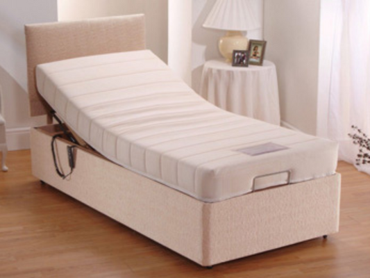 Sleepfresh Adjustable Electric Bed Chenille With Gel Cool Pocket Mattress and Headboard